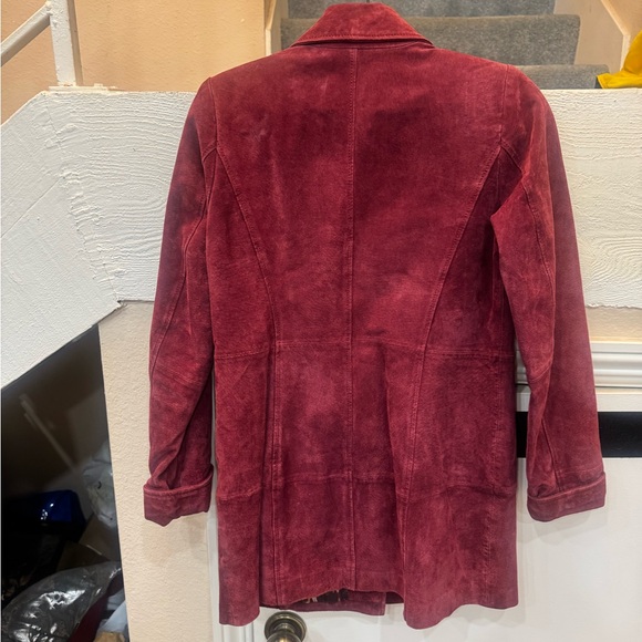 Vintage Dennis Basso Y2K Leather Jacket with matching scarf XXS - Picture 3 of 9